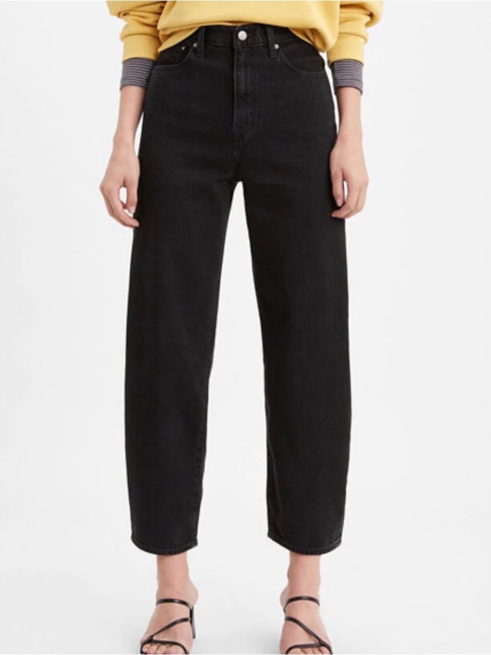 Levi’s Premium Denim Balloon Leg Cropped Jeans 27